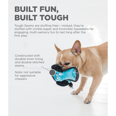 Tough Seamz Plush Dog Toy Elephant Small - Poudre Pet & Feed Supply 4